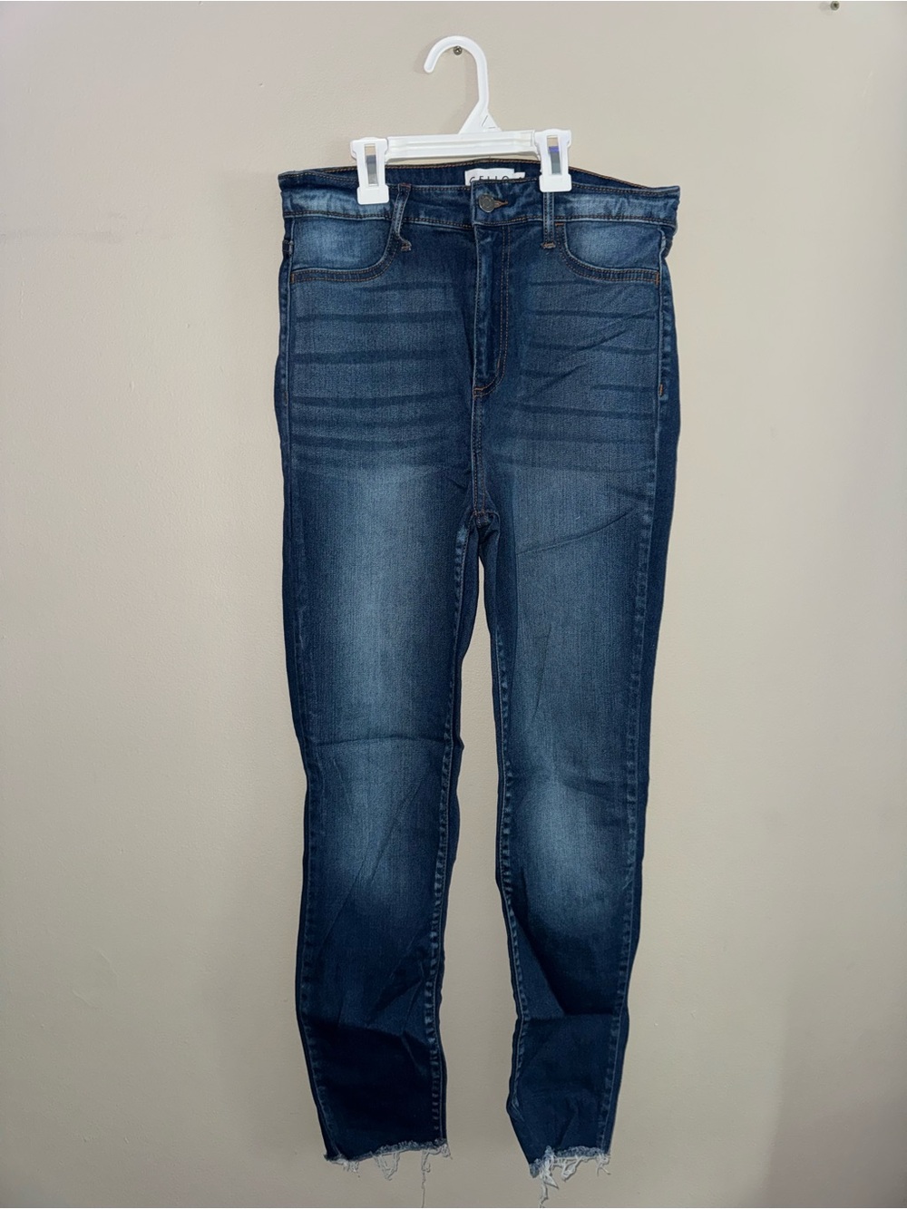 Cello High-Rise Slim Jeans in Dark Indigo